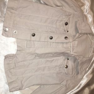White denim jacket